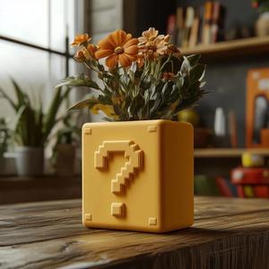 Question Block Vase