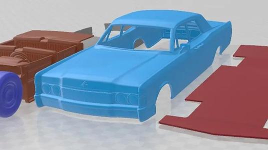 Lincoln Continental Sedan 1968 Printable Car