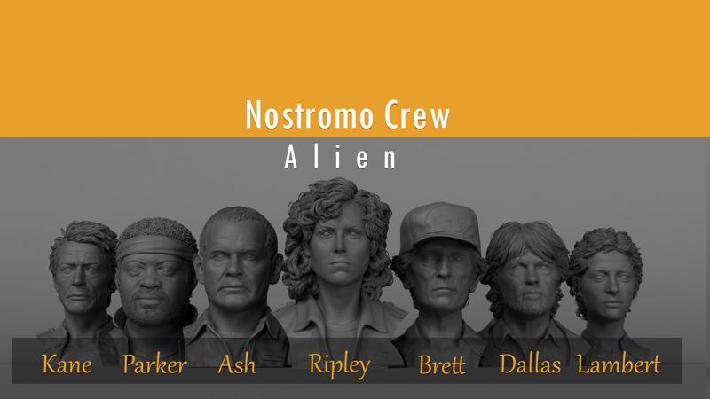 Alien 1979 – Nostromo crew 3D Model Collection