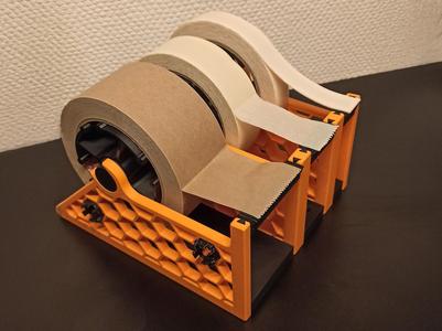 Modular Tape Dispenser, no Screws / no Tools