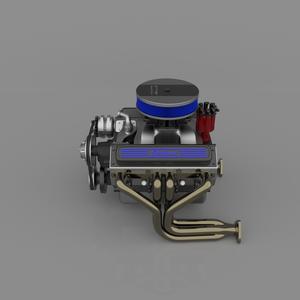 High-Performance V8 Engine 3D Model - STL Files for 3D Printing - Multiple Assembly Versions