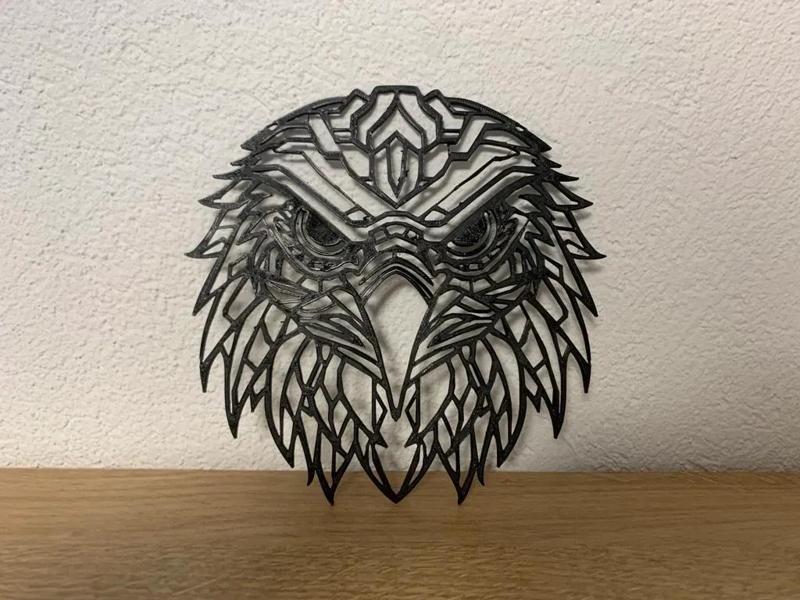Eagle head / Adlerkopf geometrical wallart