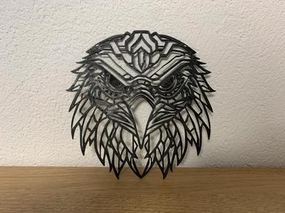 Eagle head / Adlerkopf geometrical wallart