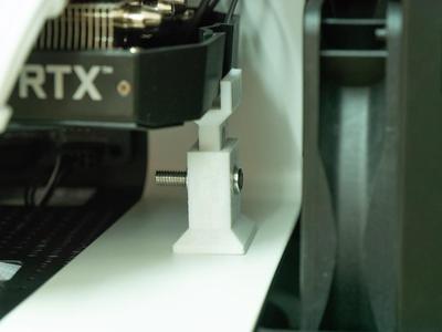 Height Adjustable Mini Gpu Stand (For NZXT H400i + MATX [42-47 mm])