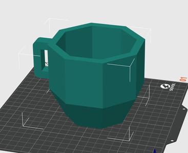 Low poly planter cup