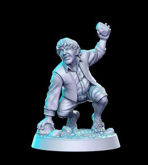 Merry The Hobbit The Lord of the Rings LOTR 32mm Pre-supported