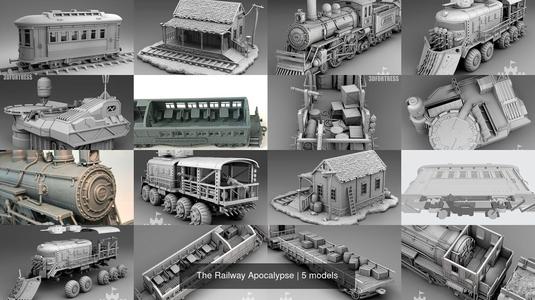 The Railway Apocalypse 3D Model Collection