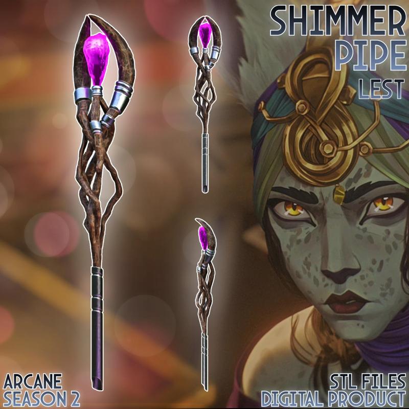 Lest Shimmer Cosplay Pipe Arcane League of Legends