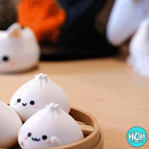Kawaii Dim Sums in a Cute Basket