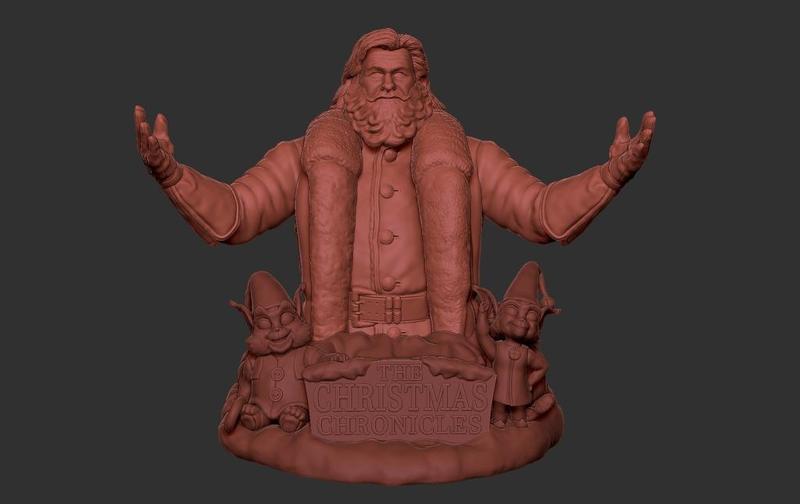 Santa Claus bust (Kurt Russell)