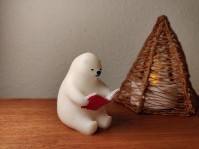 KUMATY : Polar Bear Reading a Book