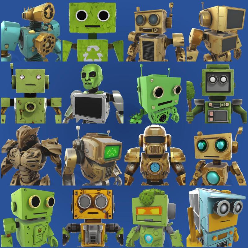 Articulated Robot Army Collection