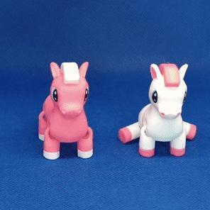 PinkyRebel, Cute Flexi Pony (keychain version included)