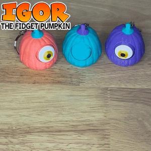 Fidget Pumpkin Keychain – Halloween