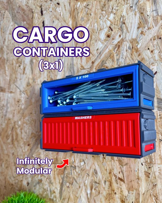 Cargo Containers – 3×1 (Large Modular Storage)