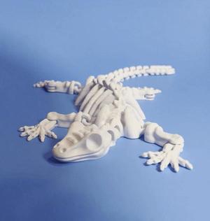 Spooky Flexi Gecko Skeleton (magnet version included)