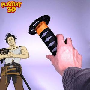 COLLAPSING KATANA – YAMI SUKEHIRO – BLACK CLOVER – PRINT IN PLACE + ASSEMBLY VERSION – (NO SUPPORTS)