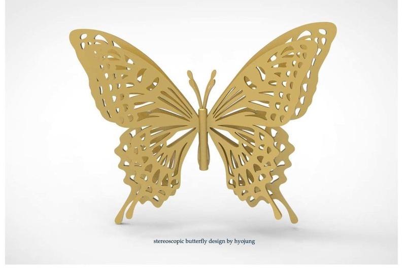 Stereoscopic Butterfly wall decoration & art