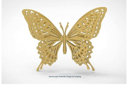 Stereoscopic Butterfly wall decoration & art
