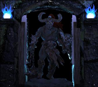 Malak the 10th floorboss Undead minotaur miniature