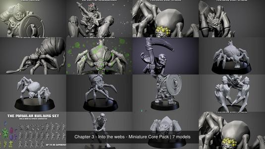 Chapter 3 – Into the webs – Miniature Core Pack 3D Model Collection