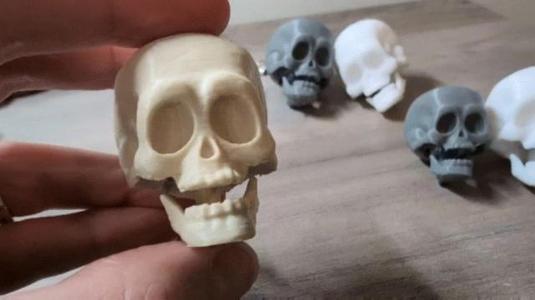 💀Skull Keychain Fidget Clicker -Fun Jaw Click Sound💀