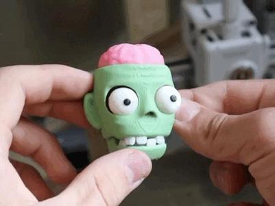 fidget zombie keychain