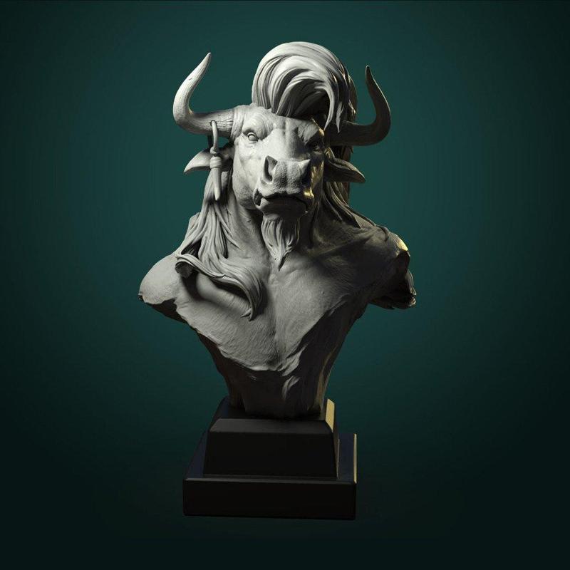 Minotaur bust