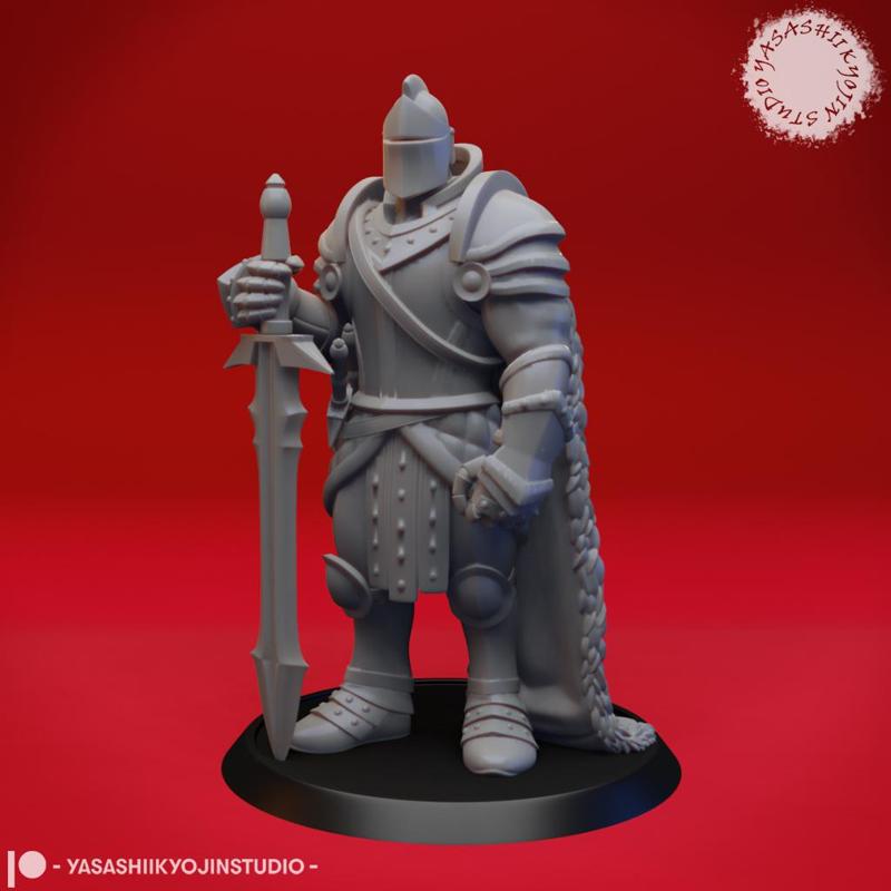 Armored Fighter / Knight – Tabletop Miniature