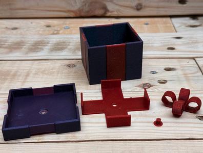 Gift Box – small with four way ribbon bow