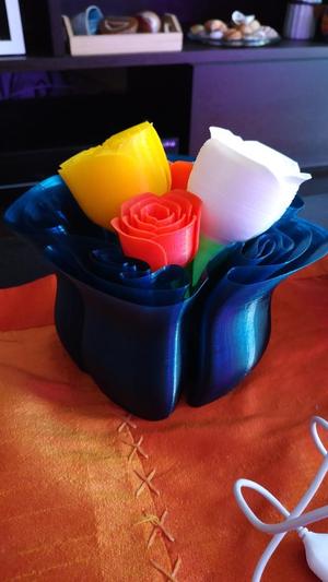 vase with roses