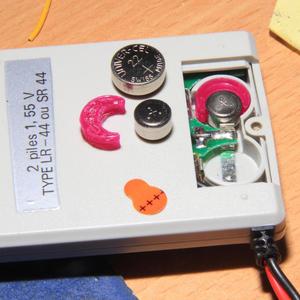 Button cell / battery adapter - use a small one for a big one
