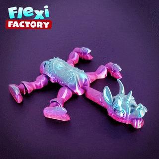 Flexi Print-in-Place llamacorn (llama unicorn)