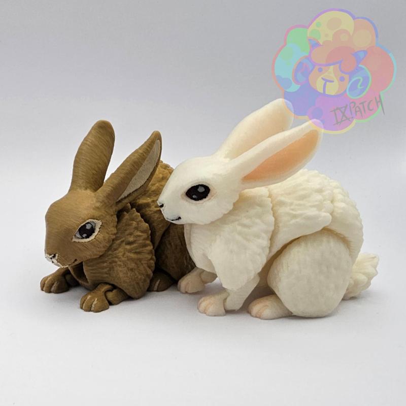 Bunny – Flexi Articulated Animal (print in place, no supports)