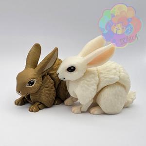 Bunny – Flexi Articulated Animal (print in place, no supports)
