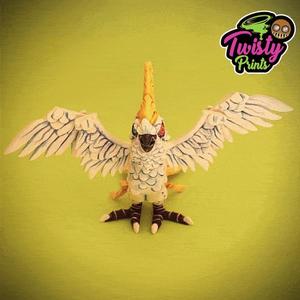 🦜Articulated Cockatoo – Parrot🦜 – Colored file Included