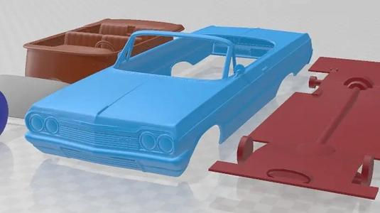 Chevrolet Impala Convertible 1964 Printable Car