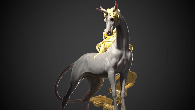 Unicorn horse  –  3D Sculpting