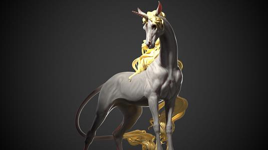Unicorn horse  –  3D Sculpting