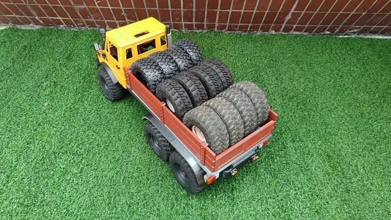 Crawler Bog 406 TRX6 Flatbed for Single Cab- 1/10 RC body attachment