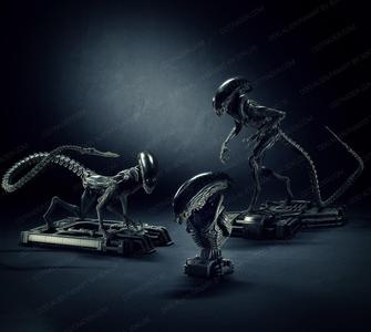 Dog alien Sculptures and Bust – fanart Collection