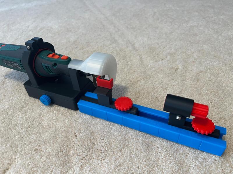 Dremel arrow shaft cutting jig