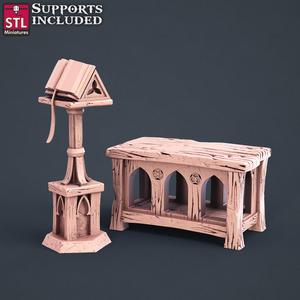 Abbey Monk Book Table
