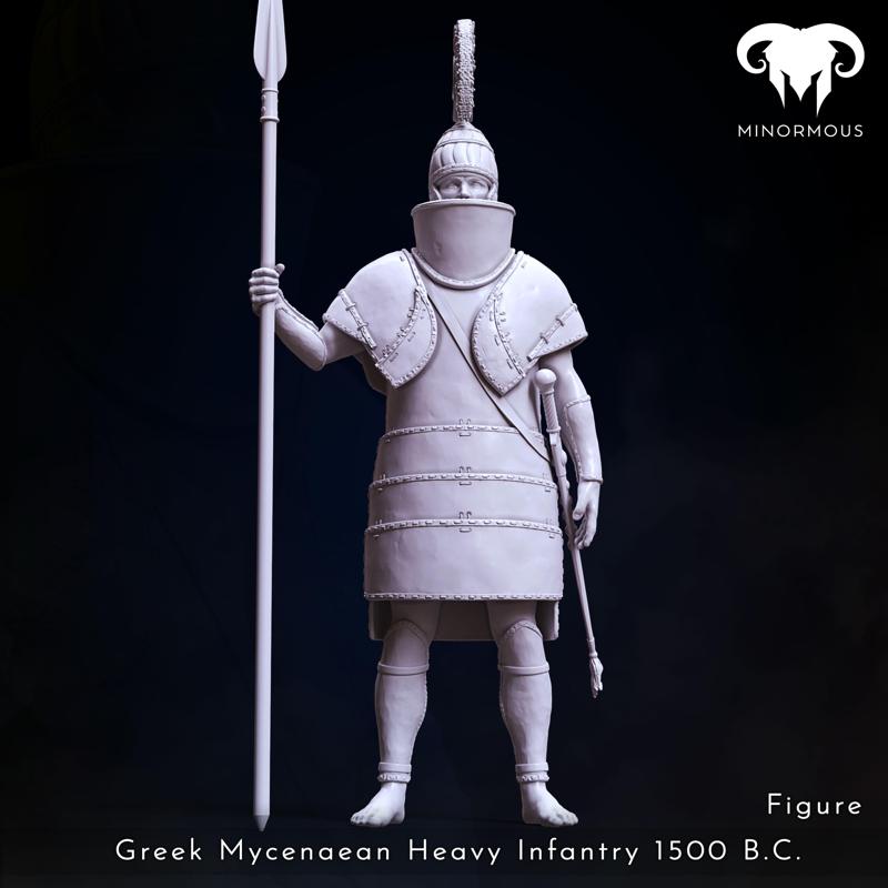Figure – Greek Mycenaean Heavy Infantry 1500 B.C. Palace Guard!