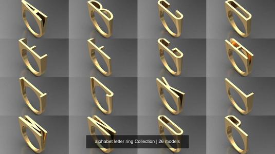 alphabet letter ring Collection