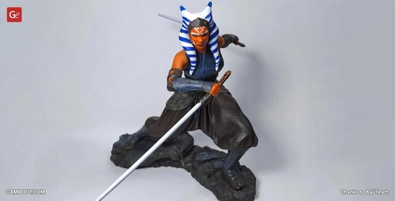Ahsoka Tano 3D Printing Figurine | Assembly