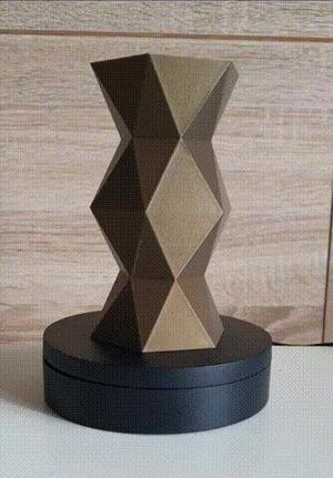 Vase Geometric Low Poly Pattern