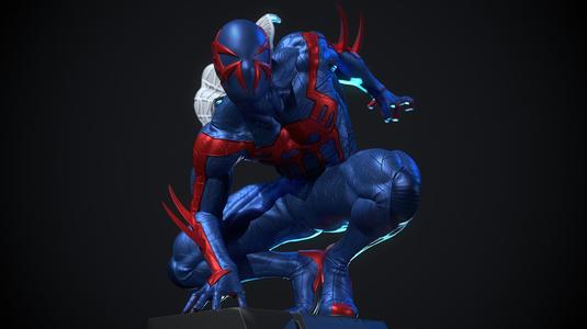 Spider-Man 2099 Statue for 3D Printing