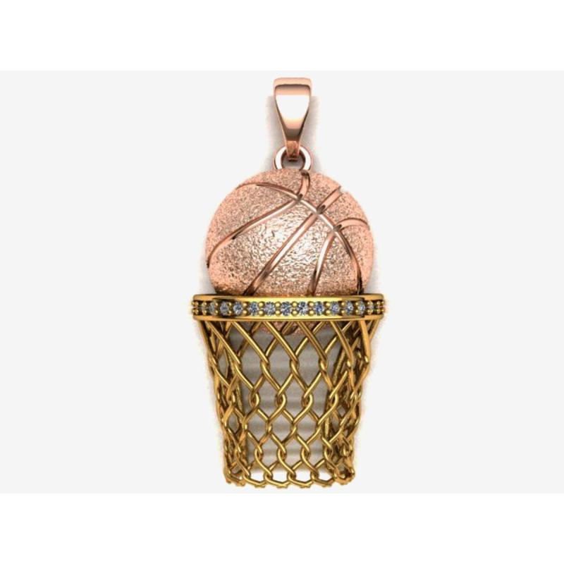 Hip Hop Basketball Pendant