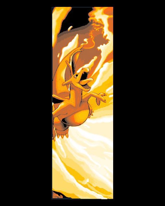 Pokemon Fanart – Charizard evolution and Power – Set of 3 Bookmarks